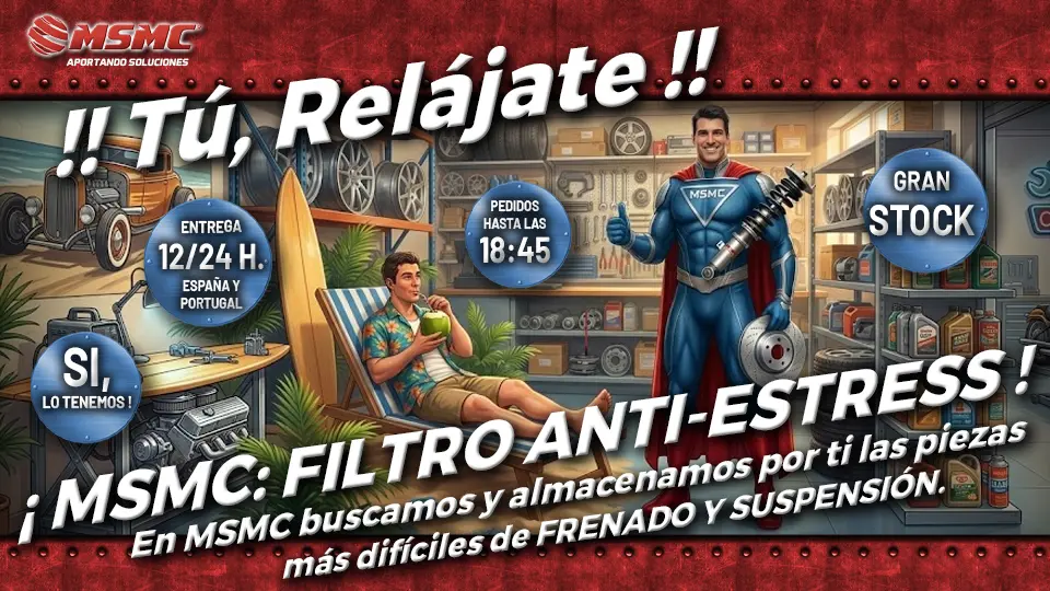¿Recambios imposibles? Tú relájate, MSMC ya los encontró.🔍❌ ➔ MSMC ✅
